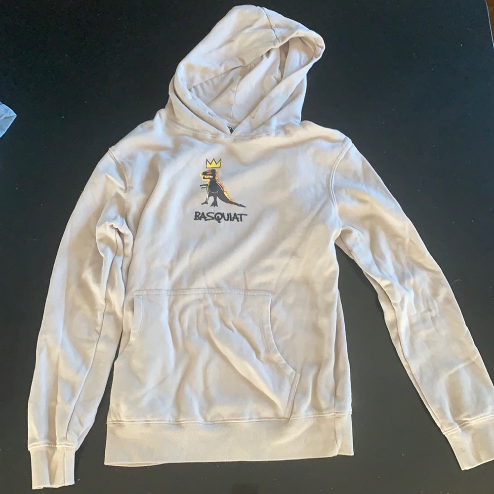 Basquiat unisex Tan Dino Hoodie